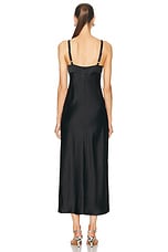 KHAITE Joely Dress in Black, view 3, click to view large image.