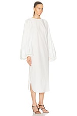 KHAITE Zelma Dress in White, view 2, click to view large image.
