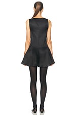 KHAITE Mags Dress in Black, view 3, click to view large image.