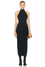 KHAITE Suzanne Dress in Black, view 1, click to view large image.