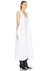 KHAITE Coli Dress in White, view 2, click to view large image.