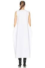 KHAITE Coli Dress in White, view 3, click to view large image.