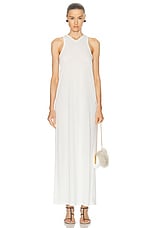 KHAITE Vernetta Dress in Cream, view 1, click to view large image.