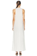 KHAITE Vernetta Dress in Cream, view 3, click to view large image.