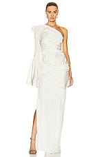 KHAITE Apollo Dress in Cream, view 1, click to view large image.