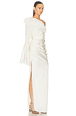 KHAITE Apollo Dress in Cream, view 2, click to view large image.