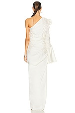 KHAITE Apollo Dress in Cream, view 4, click to view large image.