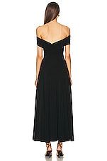 KHAITE Bruna Dress in Black, view 3, click to view large image.