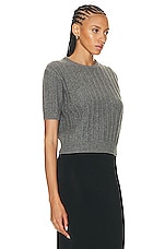 KHAITE Esmeralda Sweater in Sterling, view 2, click to view large image.