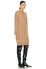 KHAITE Marano Sweater in Camel, view 2, click to view large image.