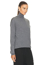 KHAITE Delilah Sweater in Sterling, view 2, click to view large image.