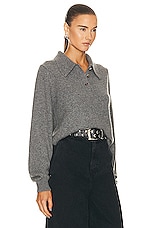 KHAITE Joey Sweater in Sterling, view 2, click to view large image.
