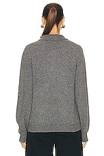 KHAITE Joey Sweater in Sterling, view 3, click to view large image.