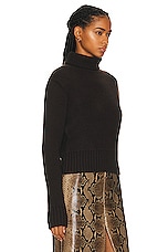 KHAITE Jovie Sweater in Truffle, view 2, click to view large image.