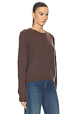 KHAITE Diletta Sweater in Umber, view 2, click to view large image.