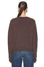 KHAITE Diletta Sweater in Umber, view 3, click to view large image.