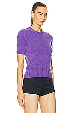 KHAITE Luphia Sweater in Violet, view 2, click to view large image.