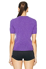 KHAITE Luphia Sweater in Violet, view 3, click to view large image.