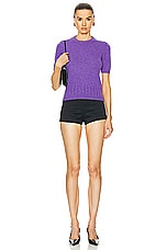 KHAITE Luphia Sweater in Violet, view 4, click to view large image.