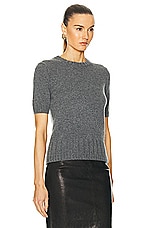 KHAITE Luphia Sweater in Mercury, view 2, click to view large image.