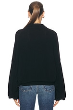 KHAITE Rene Sweater in Black, view 3, click to view large image.