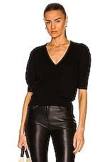 KHAITE Sierra Sweater in Black, view 1, click to view large image.