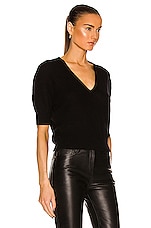 KHAITE Sierra Sweater in Black, view 2, click to view large image.