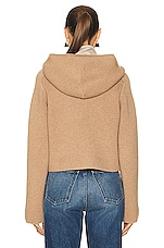 KHAITE Winston Hoodie in Camel, view 4, click to view large image.