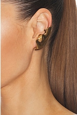 KHAITE Amato Earrings in Gold, view 2, click to view large image.
