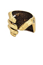 KHAITE Hand Bracelet in Antique Gold, view 1, click to view large image.