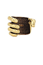 KHAITE Hand Bracelet in Antique Gold, view 3, click to view large image.