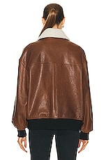 KHAITE Shellar Jacket in Classic Brown, view 4, click to view large image.