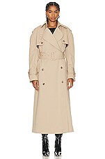 KHAITE Rennie Coat in Nude, view 2, click to view large image.