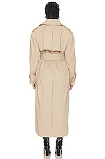 KHAITE Rennie Coat in Nude, view 4, click to view large image.