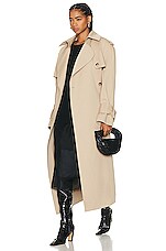 KHAITE Rennie Coat in Nude, view 5, click to view large image.