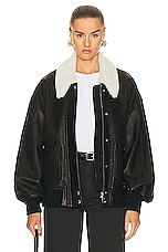 KHAITE Shellar Jacket in Black, view 1, click to view large image.
