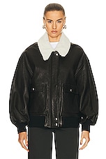 KHAITE Shellar Jacket in Black, view 2, click to view large image.