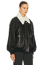KHAITE Shellar Jacket in Black, view 3, click to view large image.