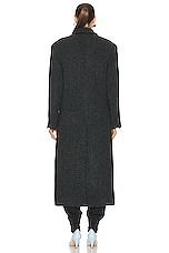 KHAITE Bontin Coat in Grey Melange, view 4, click to view large image.