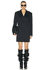 KHAITE Ray Coat in Black, view 1, click to view large image.