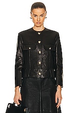 KHAITE Laybin Jacket in Black, view 1, click to view large image.