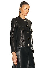KHAITE Laybin Jacket in Black, view 2, click to view large image.