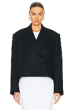 KHAITE Raymond Jacket in Black, view 1, click to view large image.
