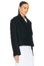 KHAITE Raymond Jacket in Black, view 2, click to view large image.