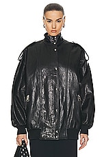KHAITE Farris Jacket in Black, view 1, click to view large image.