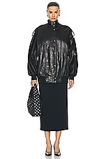 KHAITE Farris Jacket in Black, view 4, click to view large image.