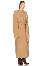 KHAITE Rothen Coat in Camel, view 2, click to view large image.