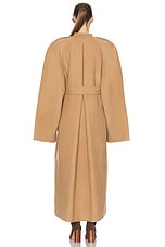 KHAITE Rothen Coat in Camel, view 4, click to view large image.