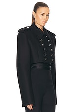 KHAITE Leara Jacket in Black, view 2, click to view large image.