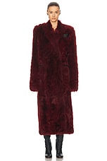 KHAITE Lolo Coat in Oxblood, view 1, click to view large image.